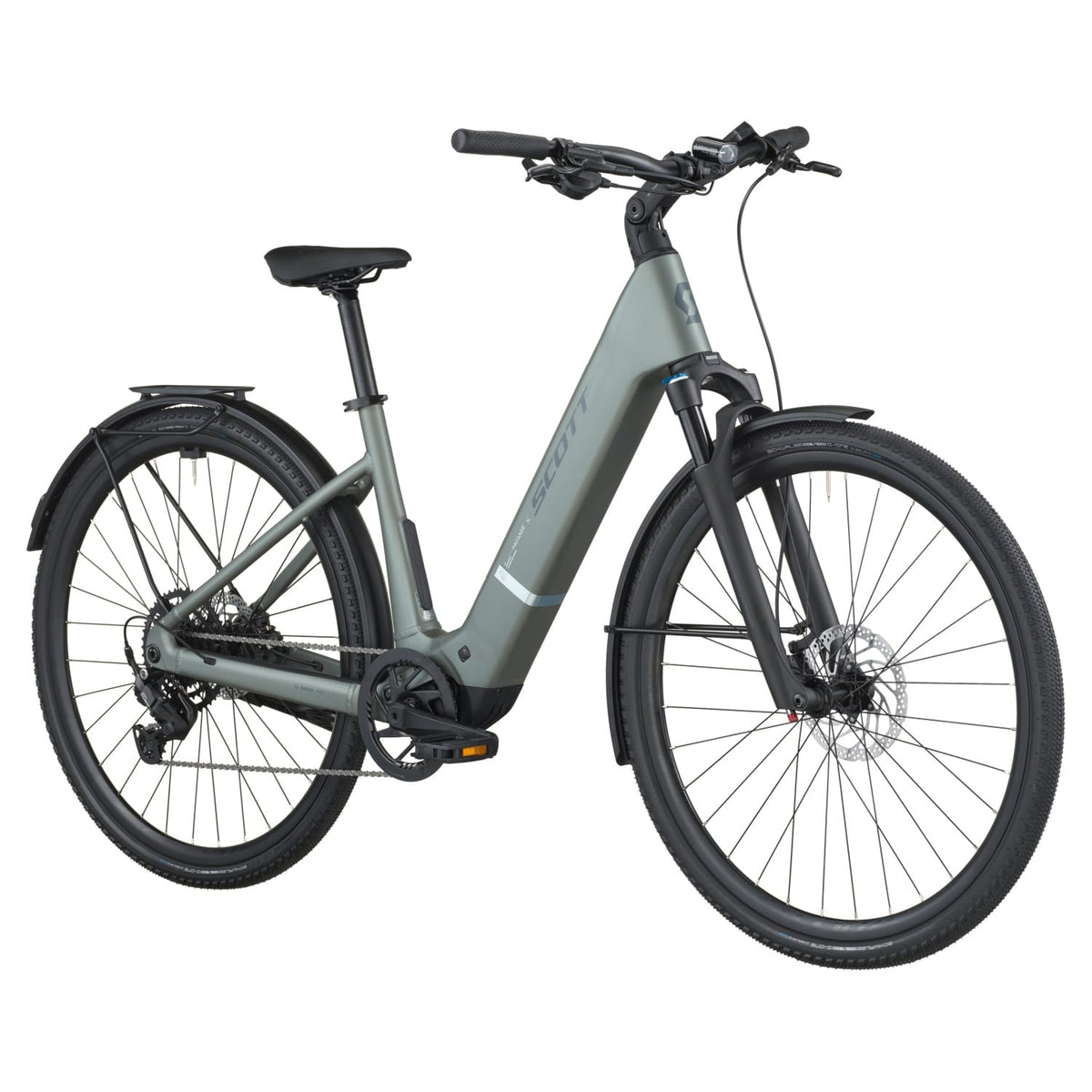 Bicicletas Eléctricas eUrbanas Scott Passage 20 Wave 2026 Highland Green