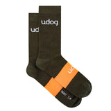 Meias Udog Gravel Black/Orange para Ciclismo
