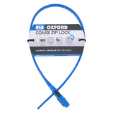 Antirrobo Cable Oxford Combi Zip Azul