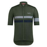Rapha Herren Brebet Leichtgewicht Radtrikot Deep Olive/Dark Navy